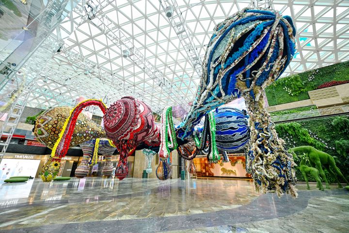 exhibit  installation art valkyrie miss dior  installation art valkyrie miss dior banner 01