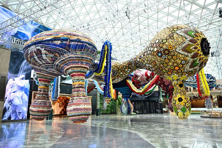 exhibit  installation art valkyrie miss dior  installation art valkyrie miss dior banner 02