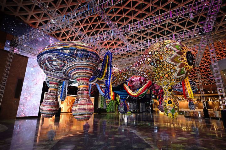 exhibit  installation art valkyrie miss dior  installation art valkyrie miss dior banner 03