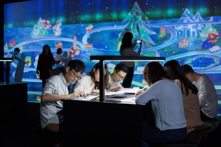 exhibit  learn play teamlab future park  ant 2288