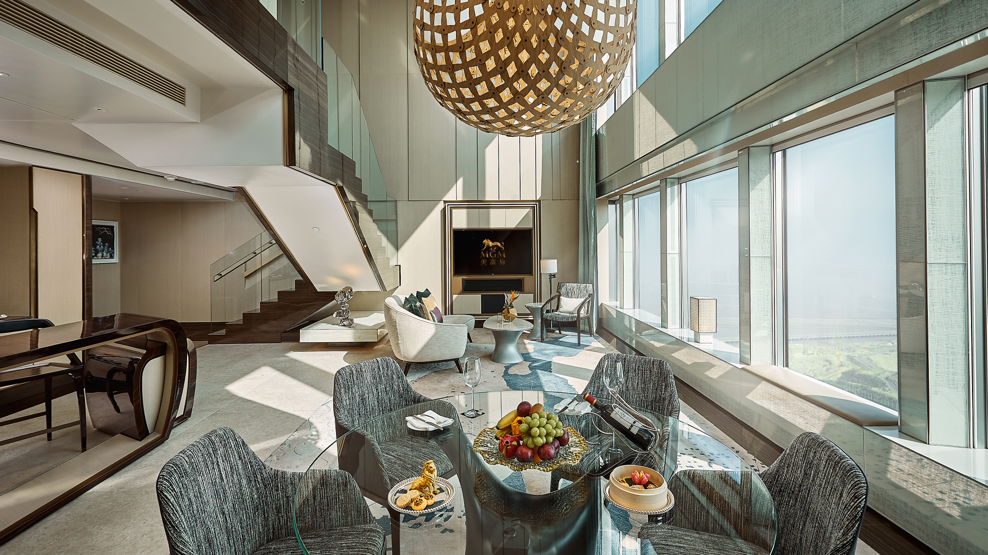 View of Skylofts Duplex at MGM COTAI | 128 sqm Two‑Level Ultra‑Luxury with ...