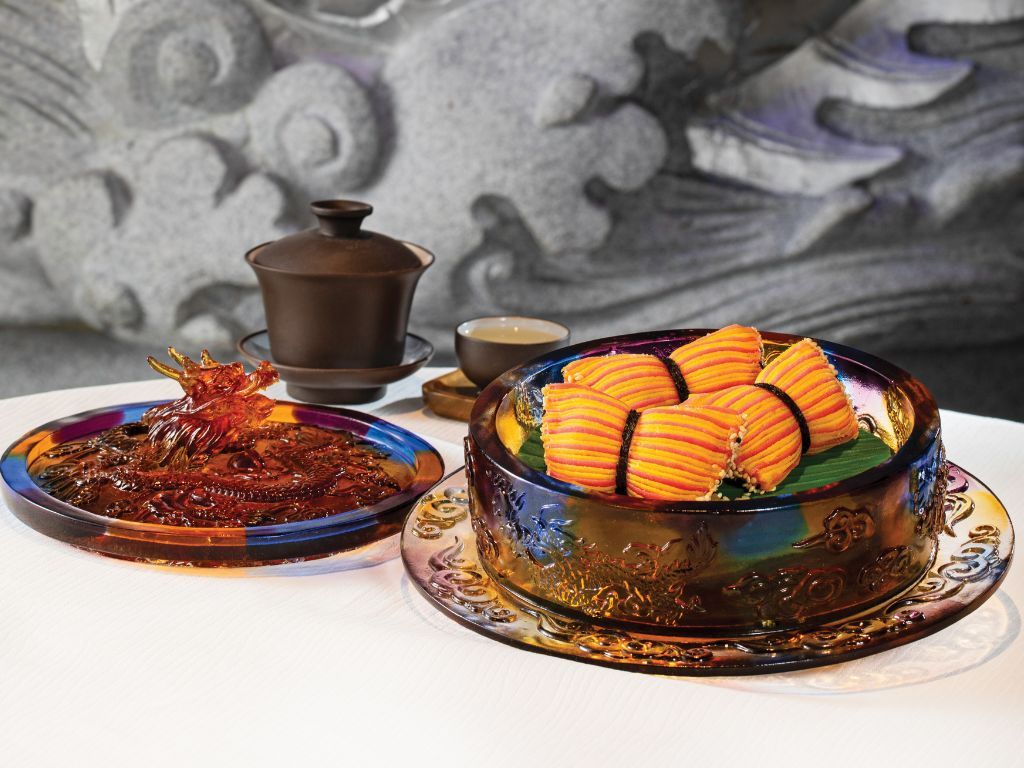金殿堂的香芒蝴蝶酥，酥脆外层搭配创意甜点设计